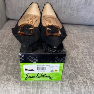 Sam Edelman black suede flats